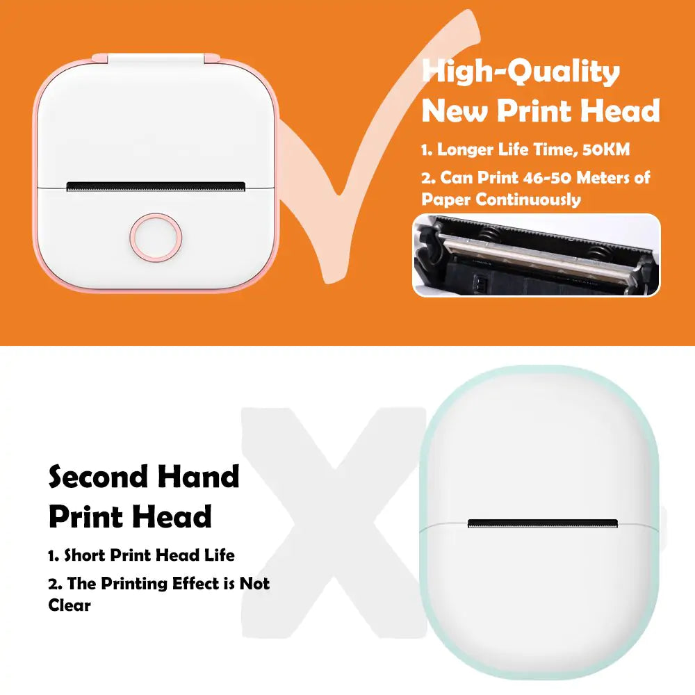 Pocket Thermal Label Printer — Ink-Free, 1-Second Prints